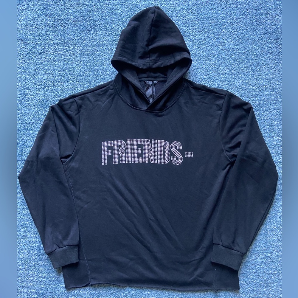 VLONE FRIENDS Swarovski Rhinestone Hoodie